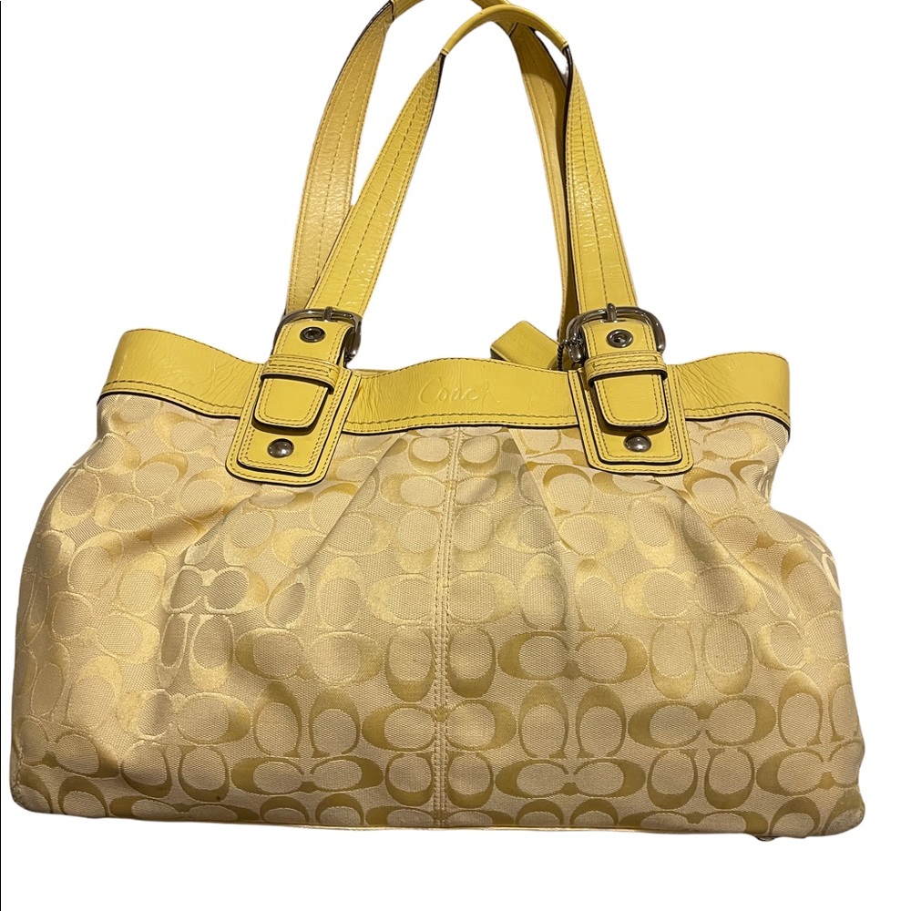 Yellow Coach bag